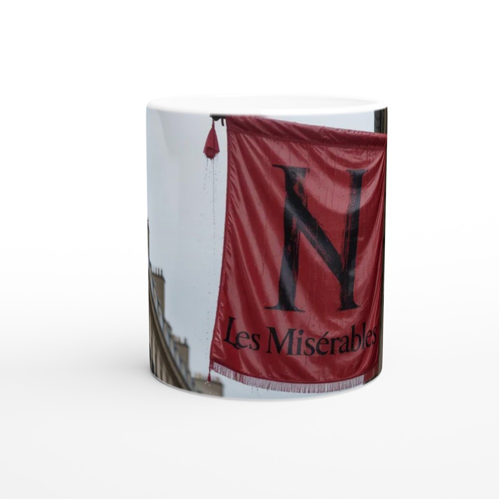 Les Miserables Mug | Red Flag Balcony Design | Musical Theatre Gift | West End Theatre Lover Present — view 11