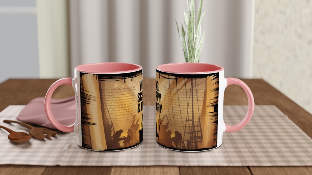 Young Scrappy & Hungry Colonial Writer Mug — view 6