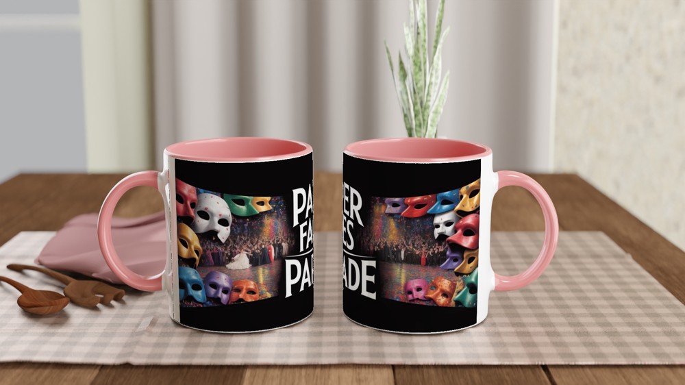 Phantom of the Opera Mug | Masquerade Ball Theatre Gift | Musical Theatre Mug for Her and Him | Carnival Mask Present — view 6