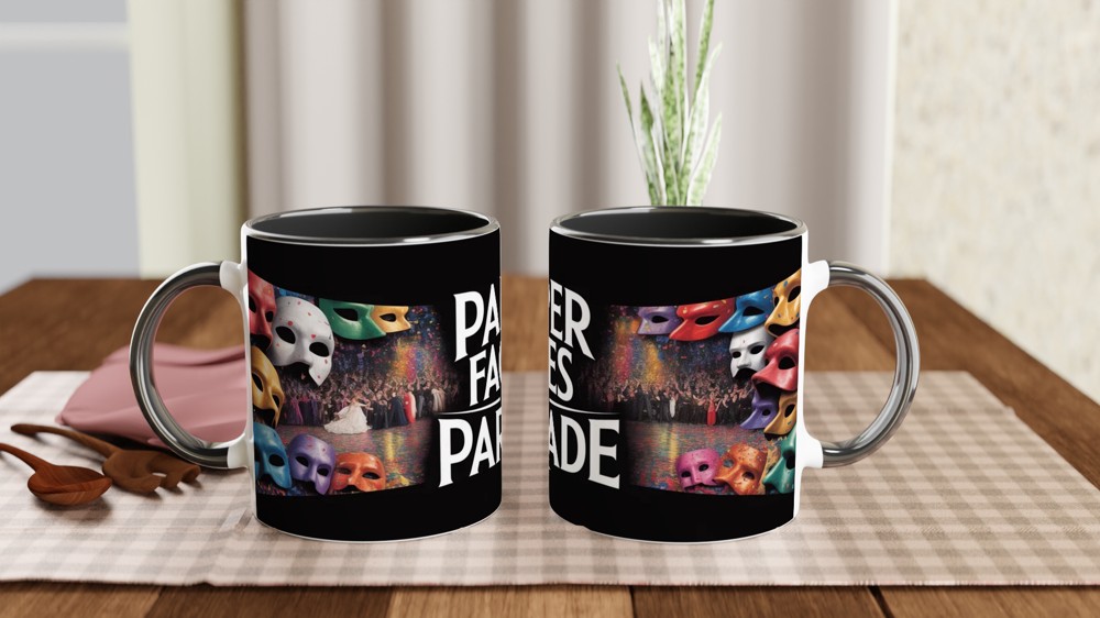 Phantom of the Opera Mug | Masquerade Ball Theatre Gift | Musical Theatre Mug for Her and Him | Carnival Mask Present — view 9