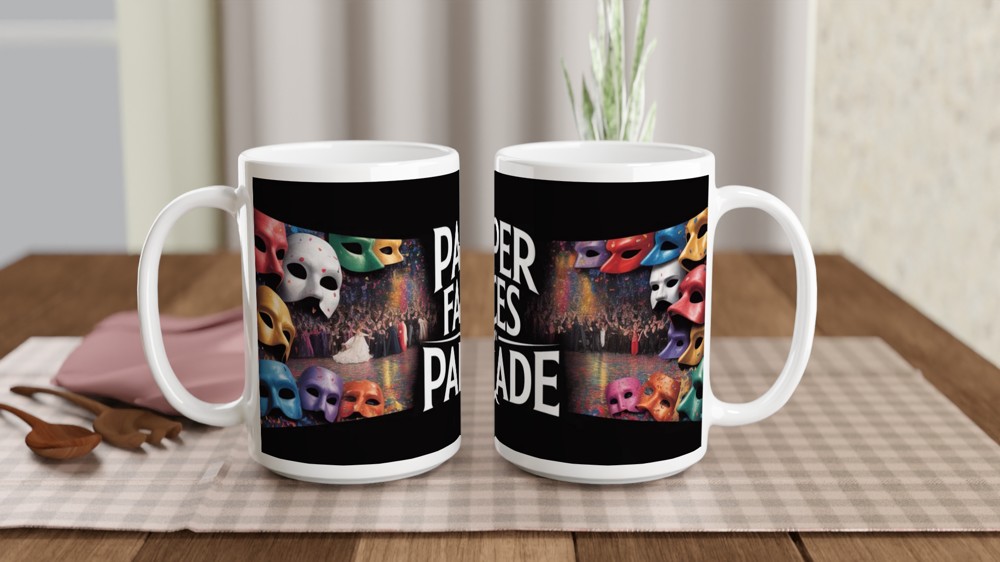 Phantom of the Opera Mug | Masquerade Ball Theatre Gift | Musical Theatre Mug for Her and Him | Carnival Mask Present — view 2
