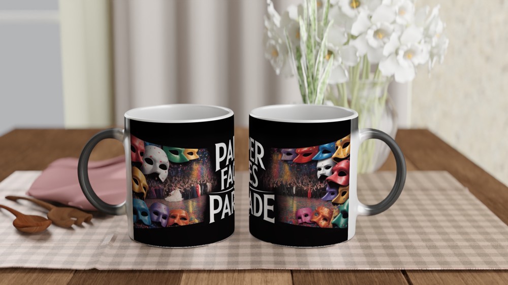 Phantom of the Opera Mug | Masquerade Ball Theatre Gift | Musical Theatre Mug for Her and Him | Carnival Mask Present — view 3