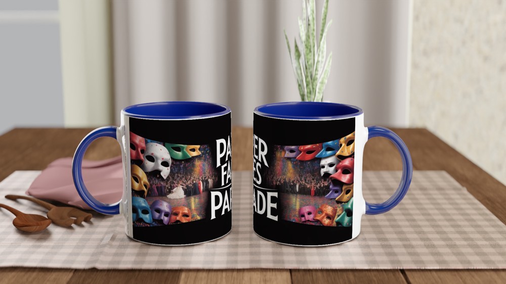 Phantom of the Opera Mug | Masquerade Ball Theatre Gift | Musical Theatre Mug for Her and Him | Carnival Mask Present — view 4