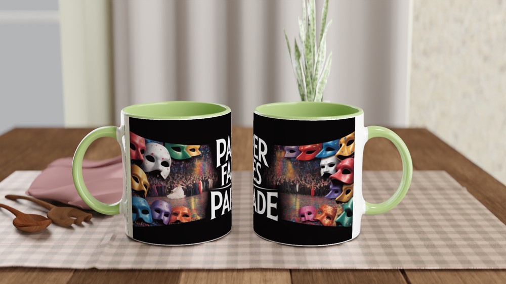 Phantom of the Opera Mug | Masquerade Ball Theatre Gift | Musical Theatre Mug for Her and Him | Carnival Mask Present — view 5