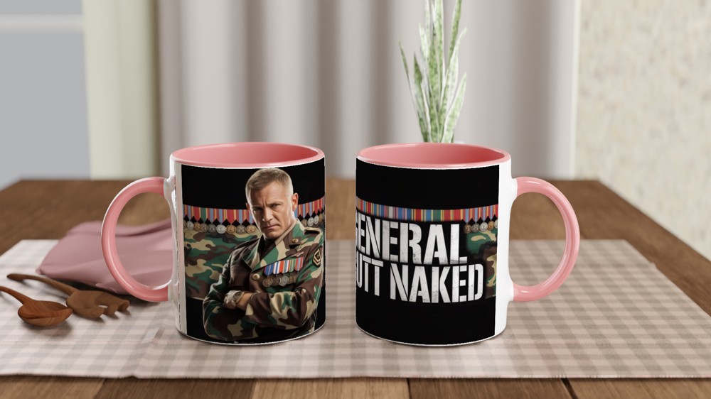 General Butt Naked Military Humor Mug — view 6