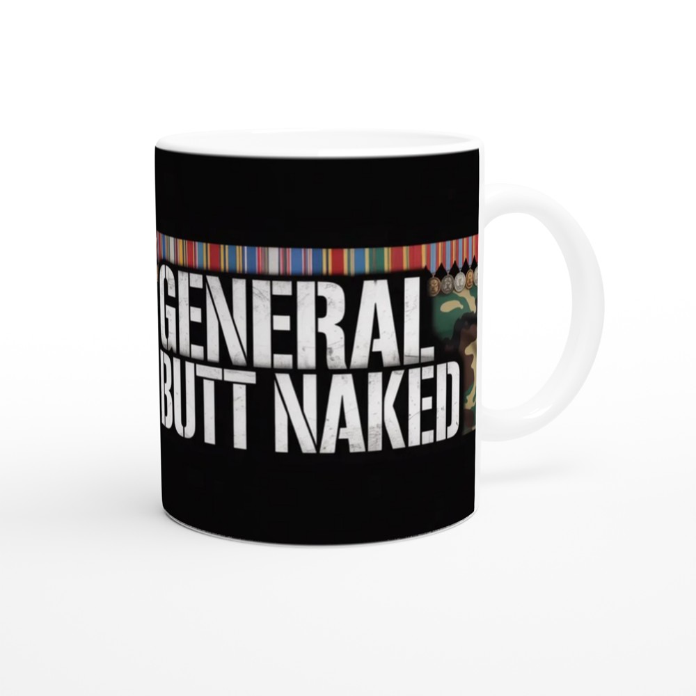 General Butt Naked Military Humor Mug — view 12