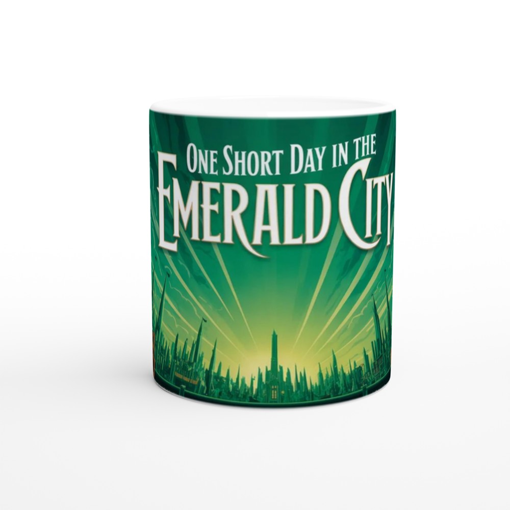 One Short Day in the Emerald City Green Skyline Mug — view 11
