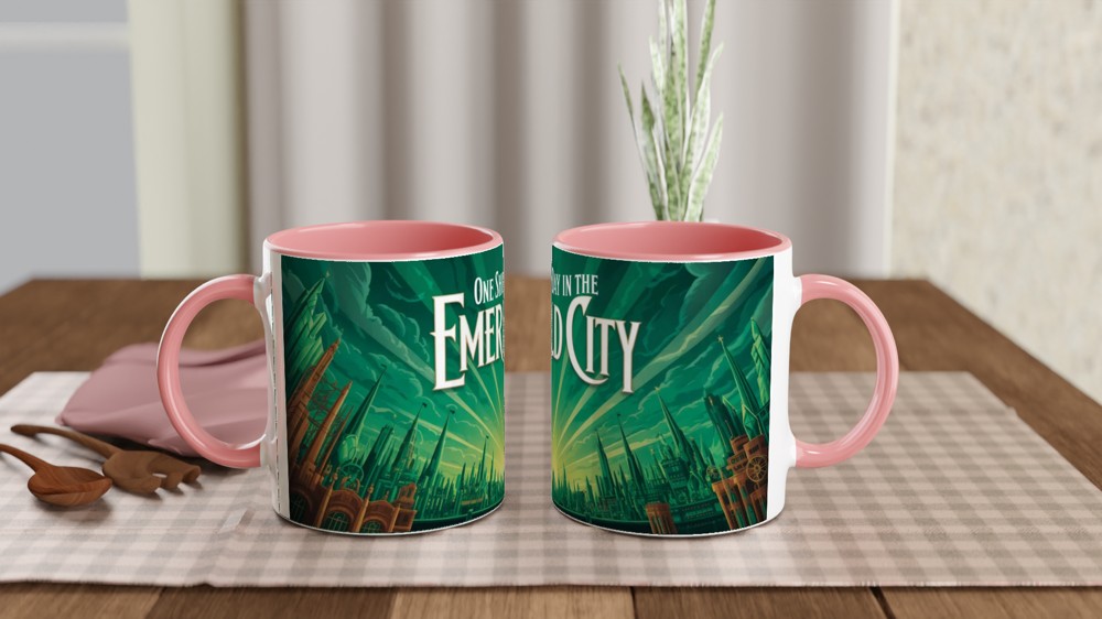 One Short Day in the Emerald City Green Skyline Mug — view 6