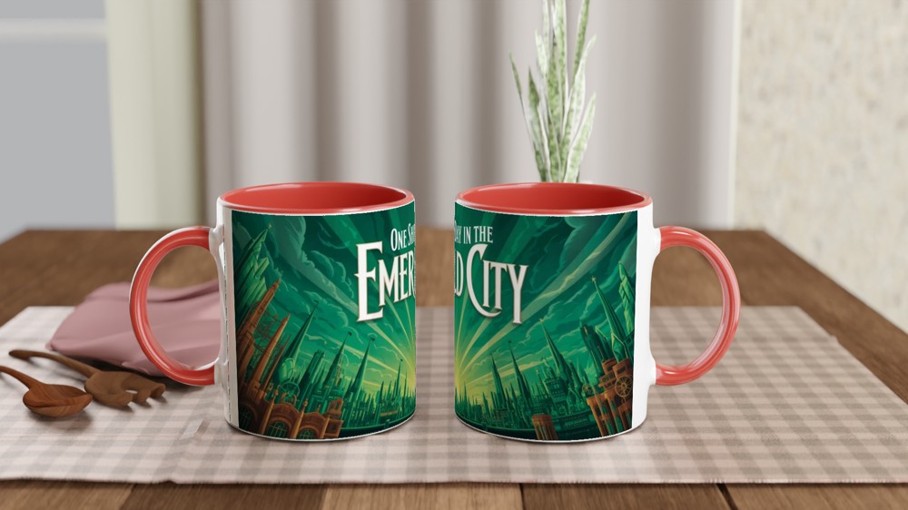One Short Day in the Emerald City Green Skyline Mug — view 7