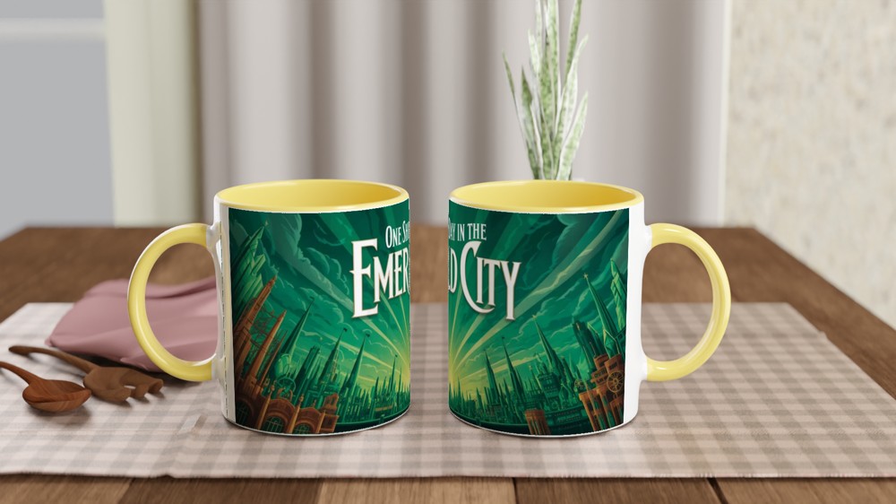 One Short Day in the Emerald City Green Skyline Mug — view 8