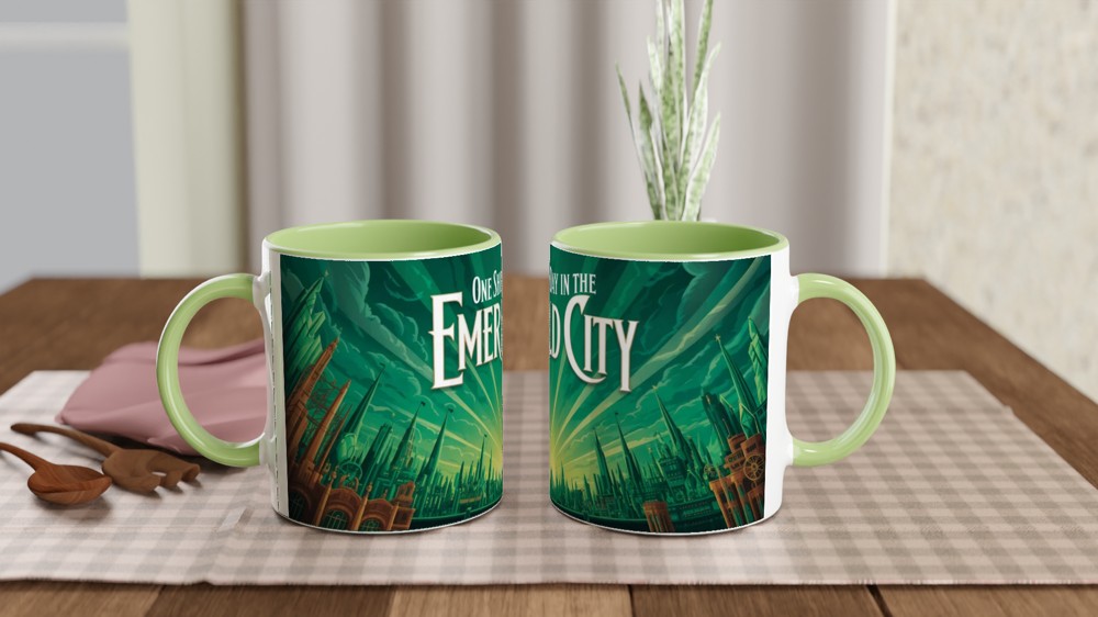 One Short Day in the Emerald City Green Skyline Mug — view 5