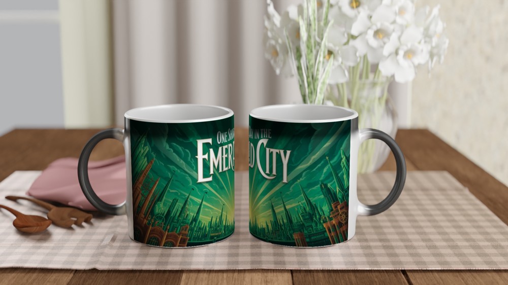 One Short Day in the Emerald City Green Skyline Mug — view 3