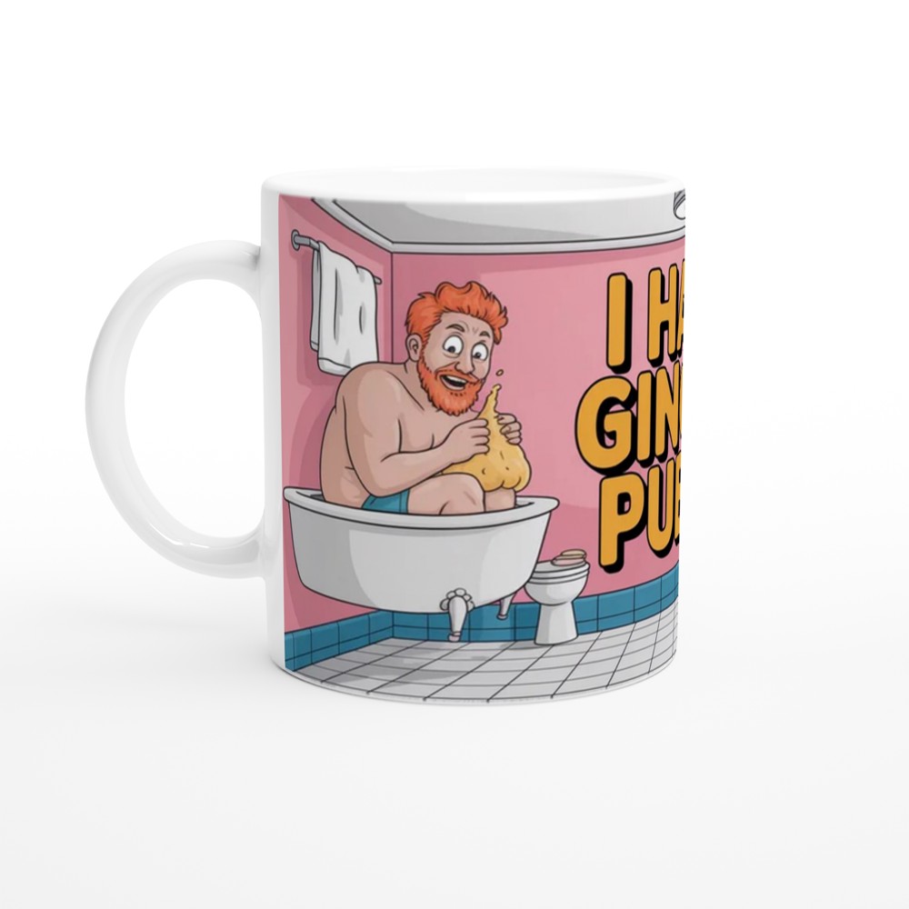 Ginger Pubes Mug | Funny Redhead Joke Gift | Rude Bathroom Humour Present | Novelty Mug for Him or Best Friend — view 10