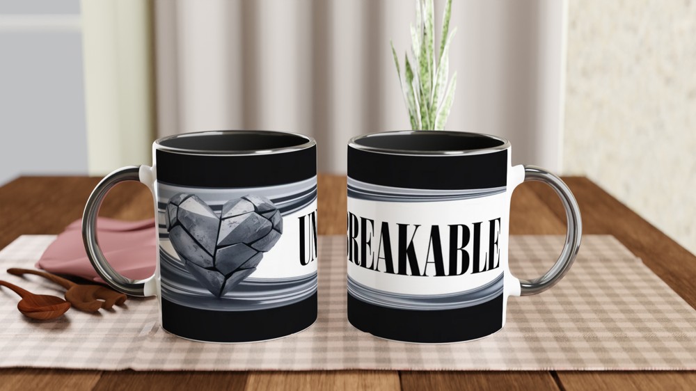 Unbreakable Stone Heart Mug — view 9