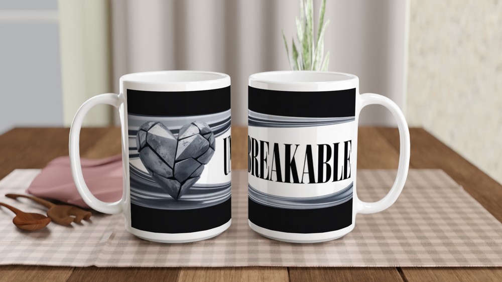 Unbreakable Stone Heart Mug — view 2