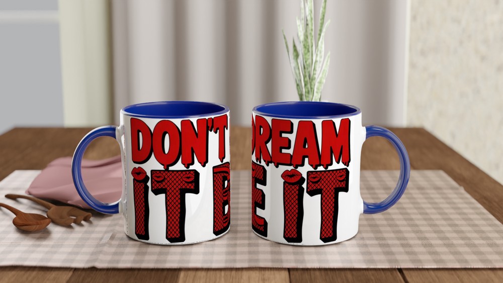 Rocky Horror Show Mug | Don't Dream It Be It Quote | Musical Theatre Gift | Gift for Best Friend — view 4