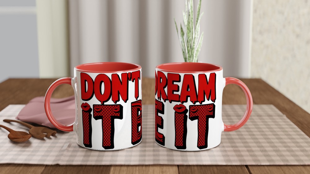 Rocky Horror Show Mug | Don't Dream It Be It Quote | Musical Theatre Gift | Gift for Best Friend — view 7