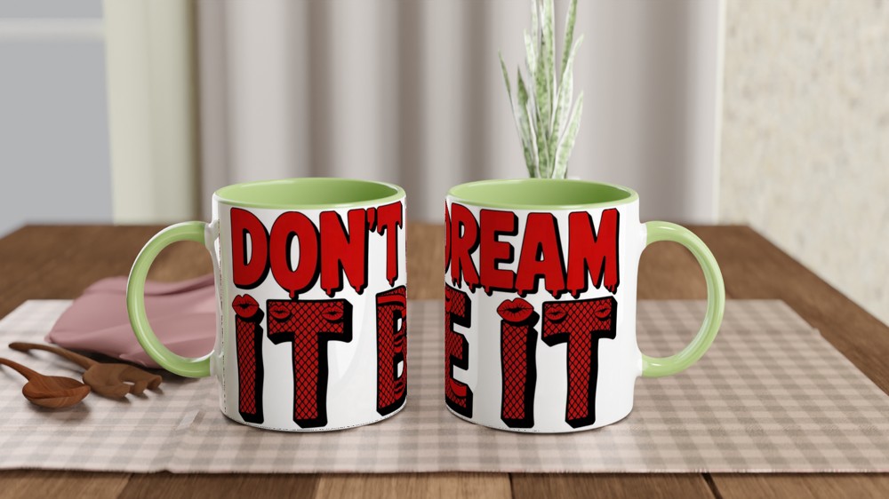 Rocky Horror Show Mug | Don't Dream It Be It Quote | Musical Theatre Gift | Gift for Best Friend — view 5