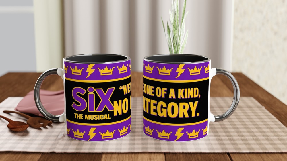 Six the Musical Mug | 'No Category' Quote | Theatre Lover Gift | Retro Pop Art Mug — view 9