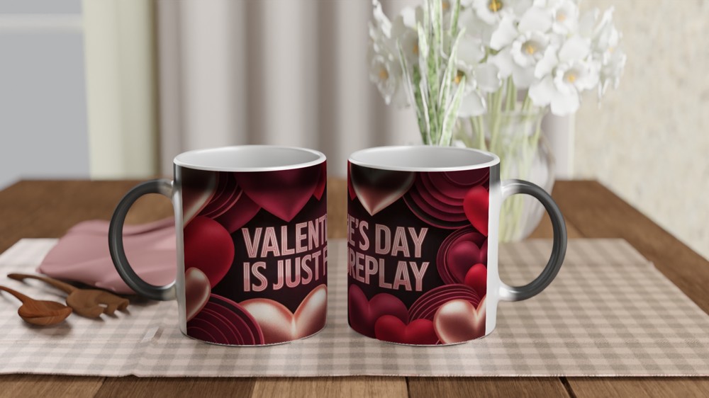 Valentine's Day Is Just Foreplay Funny Mug — view 3