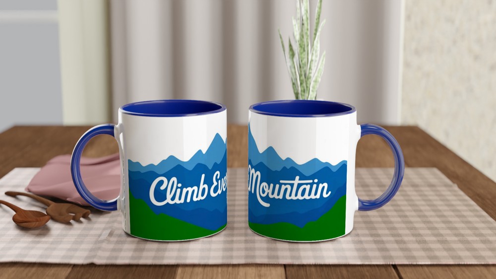 Climb Every Mountain Mug | Sound of Music Gift | Musical Theatre Mug | Graduation Present — view 4