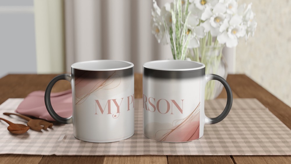 My Person - Blush Pink Watercolor Mug — view 3