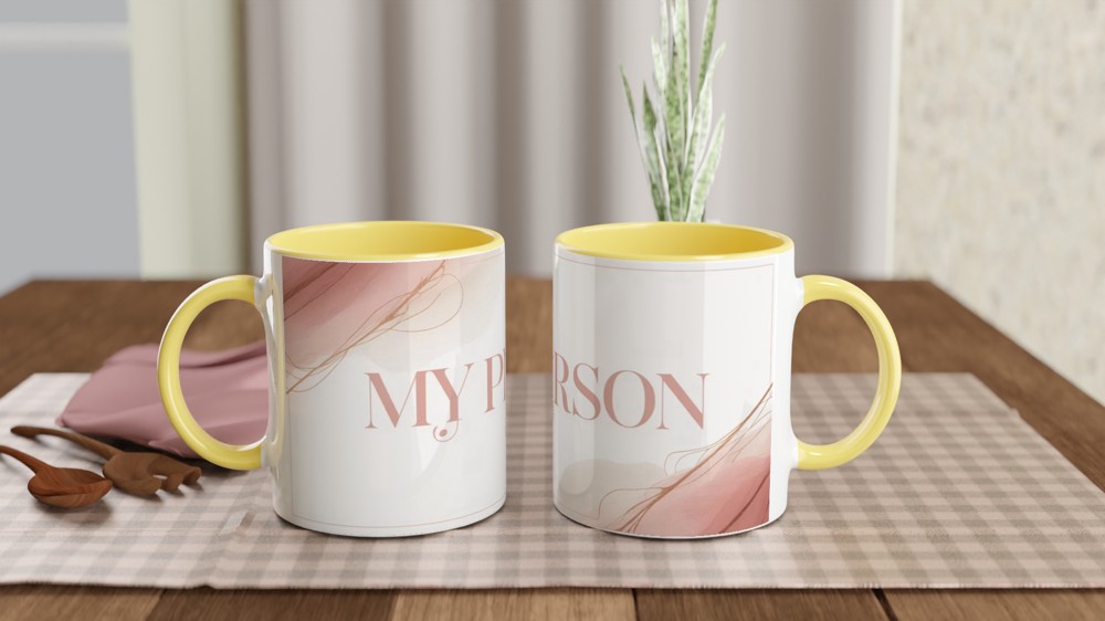 My Person - Blush Pink Watercolor Mug — view 8