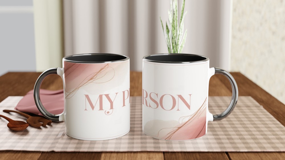 My Person - Blush Pink Watercolor Mug — view 9