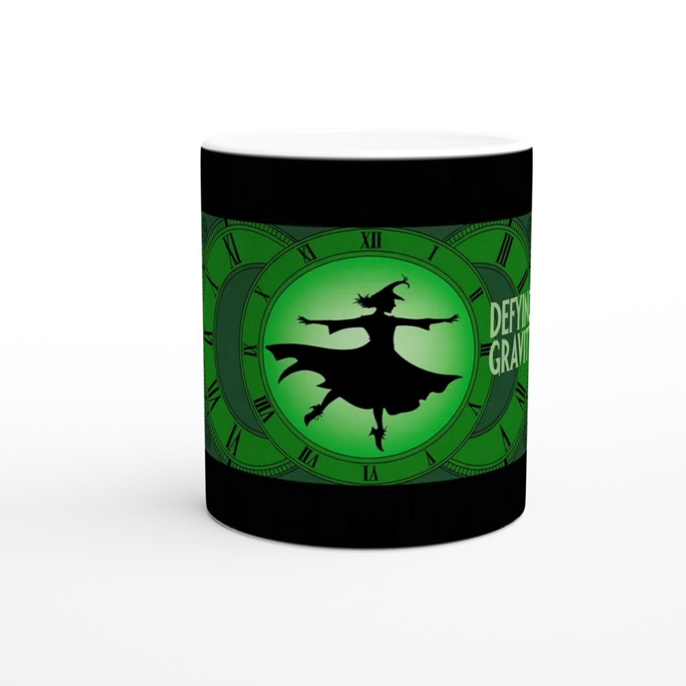Wicked Defying Gravity Mug | Elphaba Silhouette & Time Dragon Clock | Musical Theatre Gift | West End Present for Her — view 11