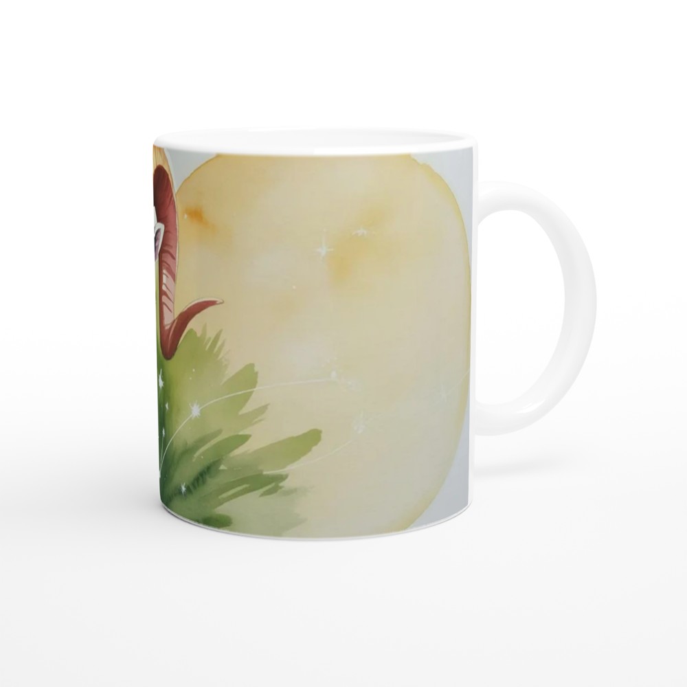Aries Zodiac Mug | Watercolor Ram Astrology Gift | Celestial Birthday Present for Her and Him — view 12
