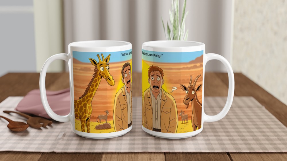 Africa Is Nothing Like The Lion King - Funny Safari Mug — view 2
