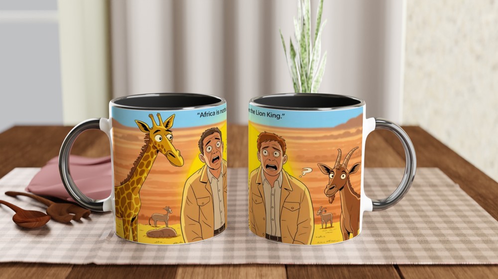 Africa Is Nothing Like The Lion King - Funny Safari Mug — view 9