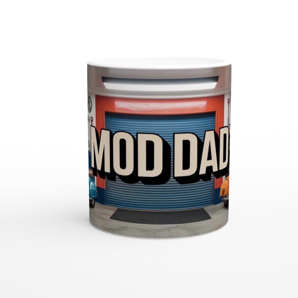 Mod Dad Retro Scooter Garage Mug — view 11