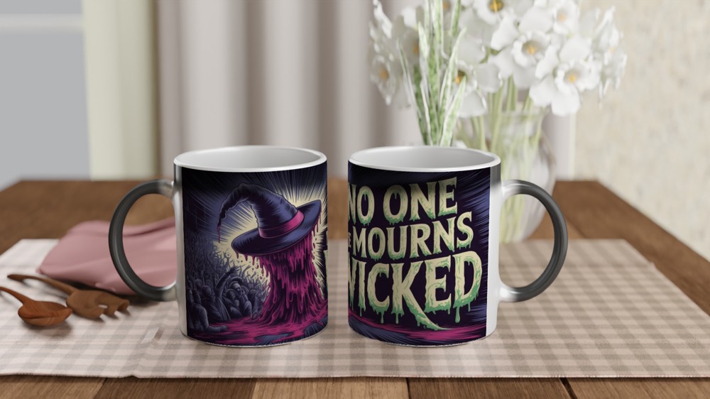 No One Mourns The Wicked - Melting Witch Horror Design — view 3