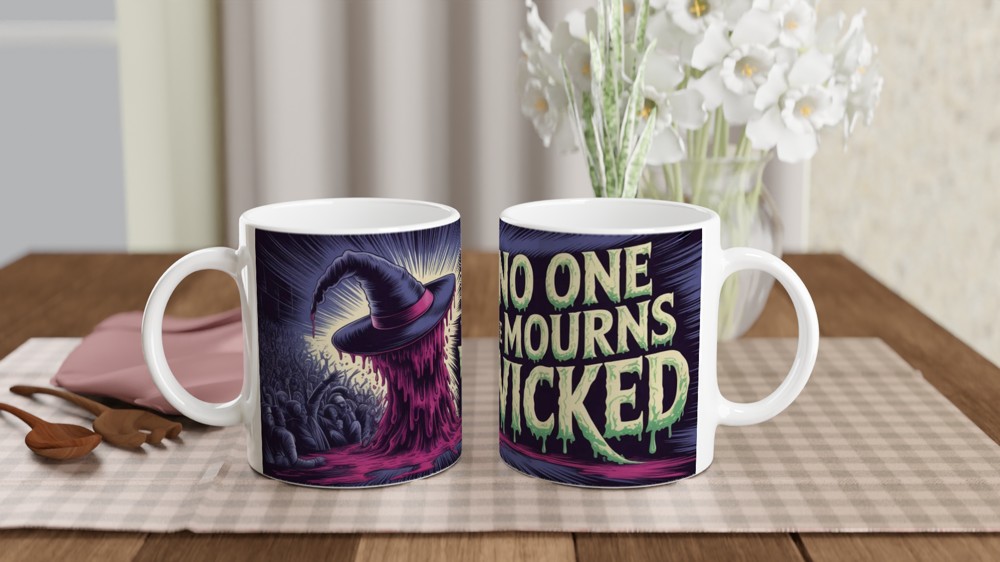 No One Mourns The Wicked - Melting Witch Horror Design