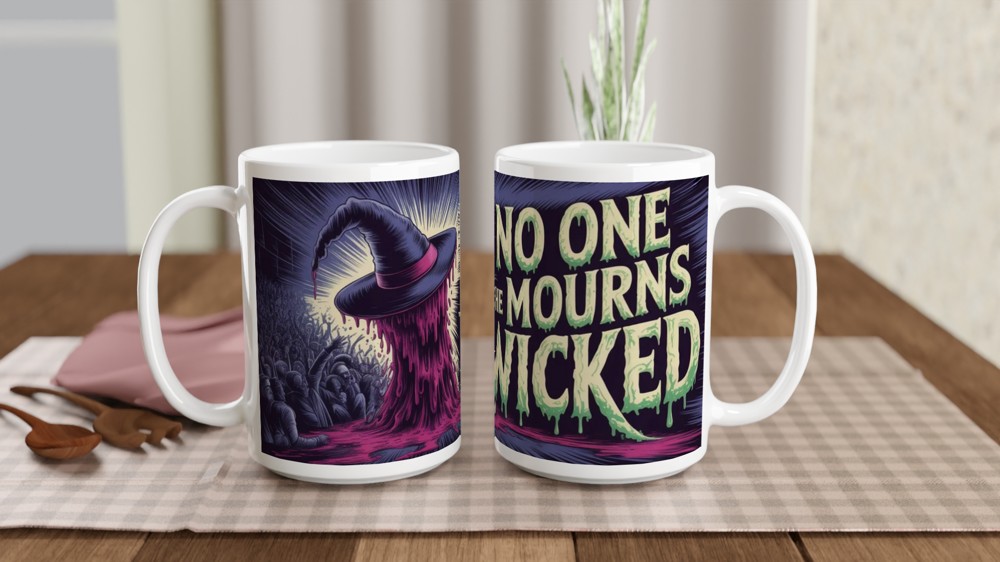 No One Mourns The Wicked - Melting Witch Horror Design — view 2