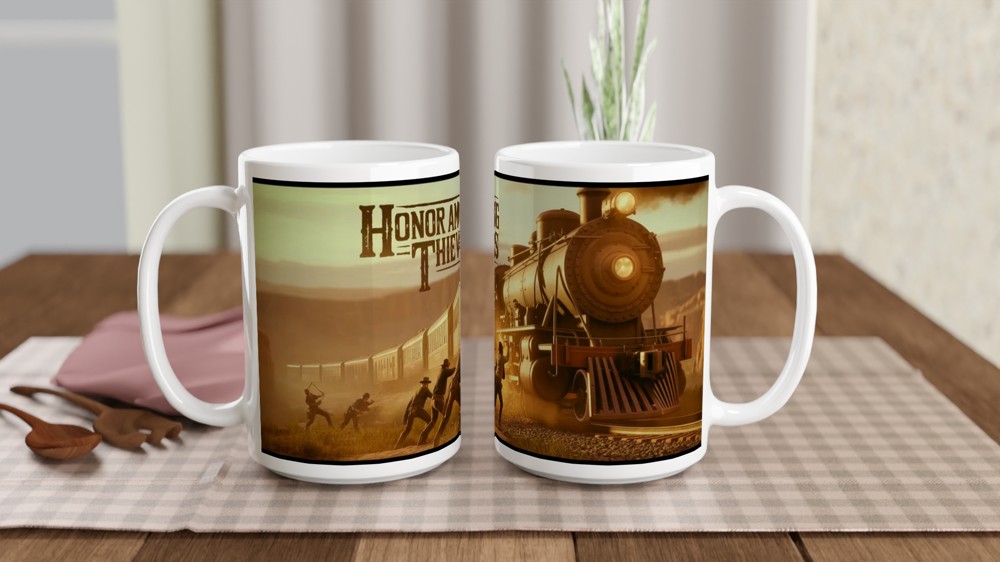 Red Dead Redemption 2 Mug | Honor Among Thieves Train Robbery | Gaming Gift for Him | Best Friend Birthday Present — view 2