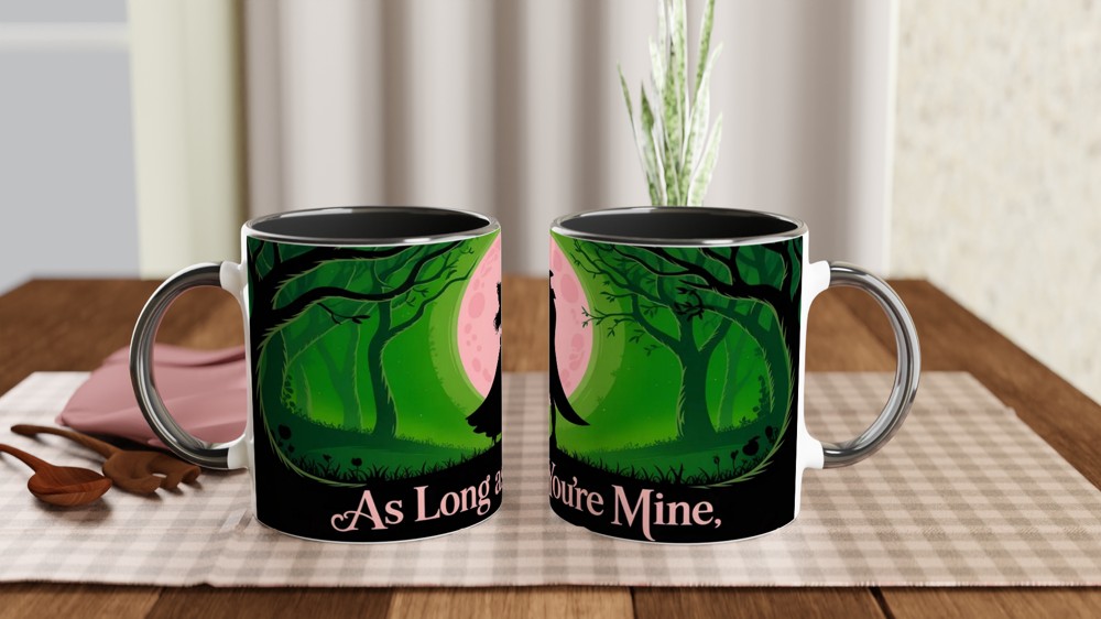 Wicked Mug | 'As Long as You're Mine' Quote | Musical Theatre Gift | Elphaba and Fiyero Romance Mug — view 9