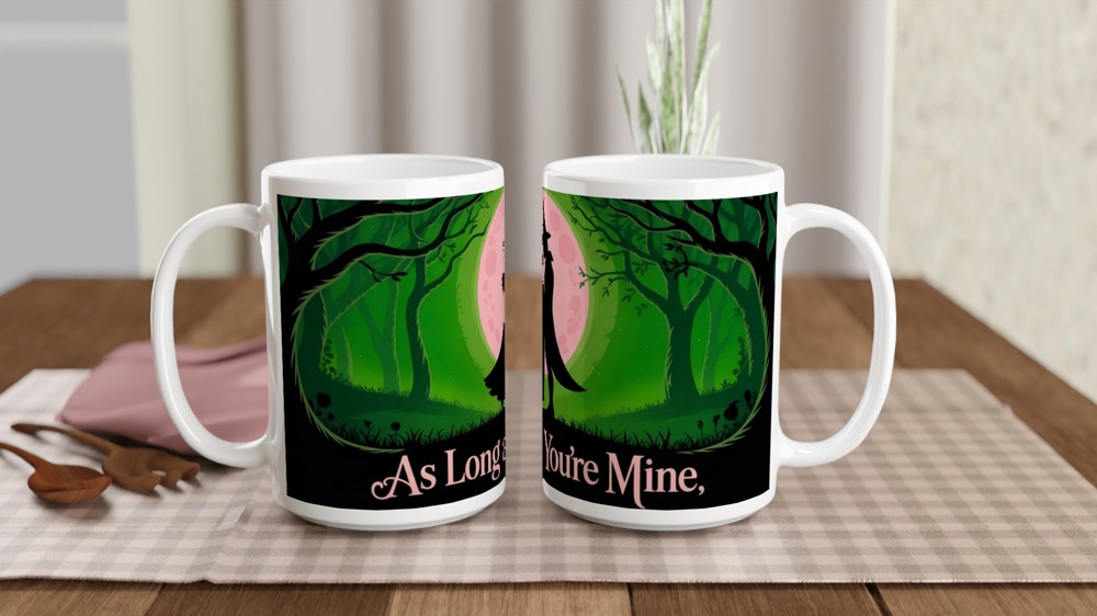 Wicked Mug | 'As Long as You're Mine' Quote | Musical Theatre Gift | Elphaba and Fiyero Romance Mug — view 2