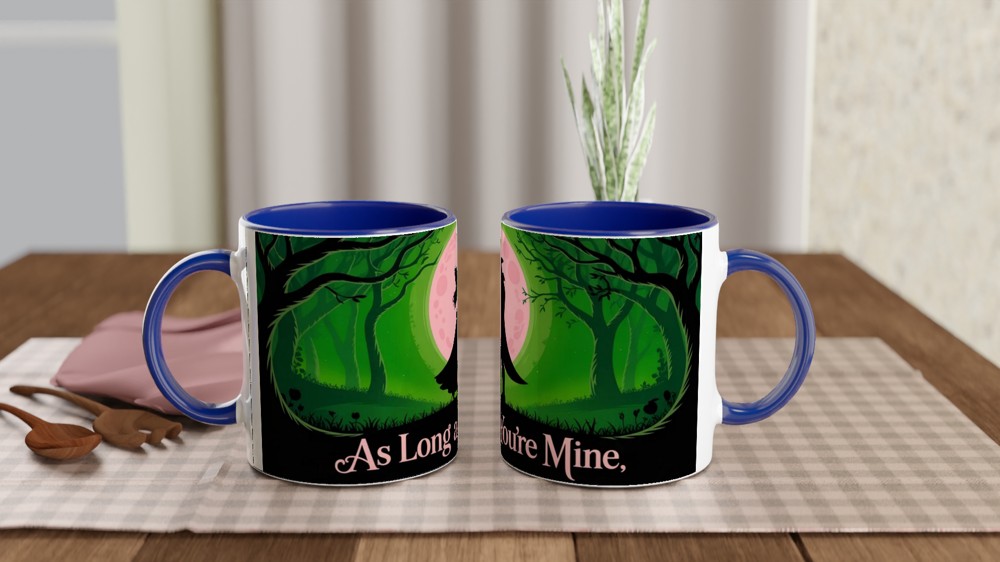 Wicked Mug | 'As Long as You're Mine' Quote | Musical Theatre Gift | Elphaba and Fiyero Romance Mug — view 4