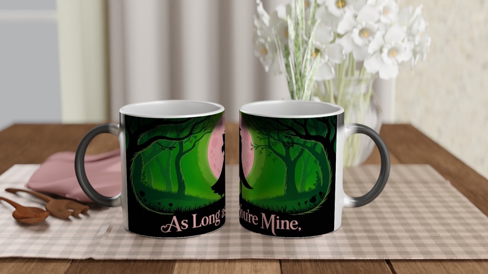 Wicked Mug | 'As Long as You're Mine' Quote | Musical Theatre Gift | Elphaba and Fiyero Romance Mug — view 3