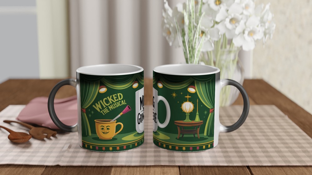 Wicked Mug | 'The Grimmerie' Book Design | Musical Theatre Gift | Gift for Best Friend — view 3