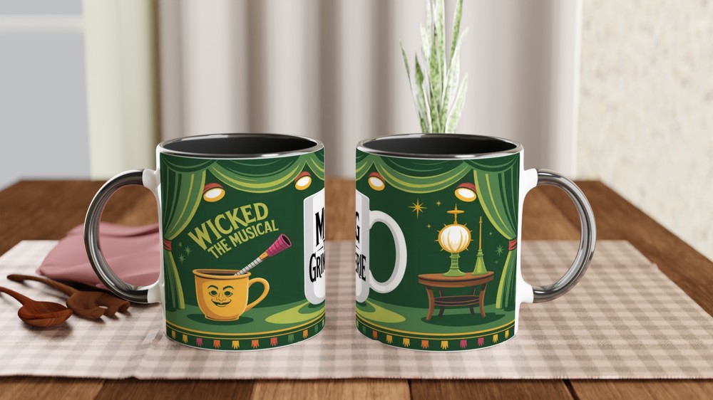 Wicked Mug | 'The Grimmerie' Book Design | Musical Theatre Gift | Gift for Best Friend — view 9