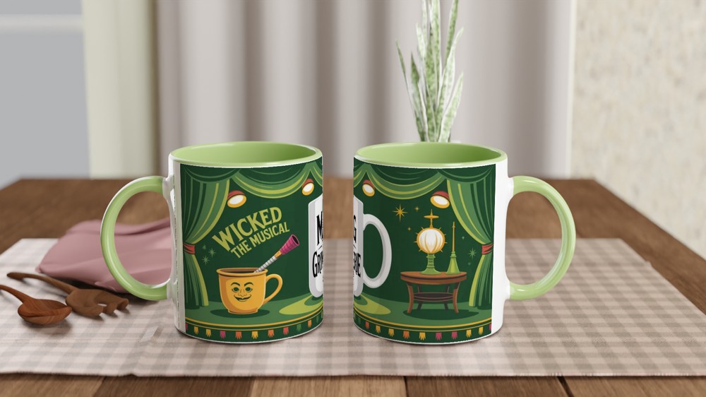 Wicked Mug | 'The Grimmerie' Book Design | Musical Theatre Gift | Gift for Best Friend — view 5