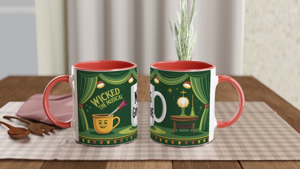 Wicked Mug | 'The Grimmerie' Book Design | Musical Theatre Gift | Gift for Best Friend — view 7