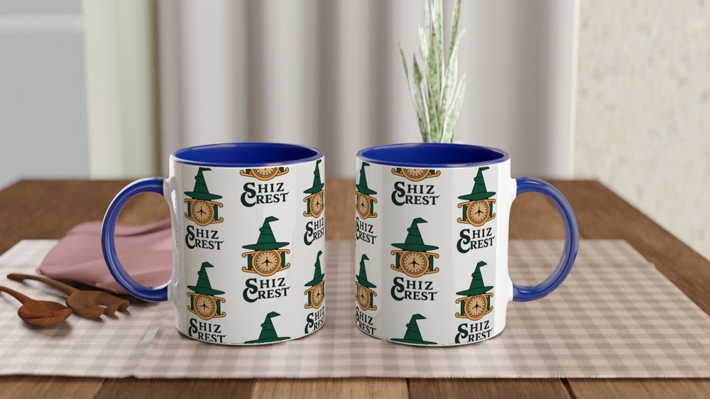 Wicked Mug | Shiz University Crest Pattern | Musical Theatre Gift | Wizard of Oz Theatre Lover Present — view 4