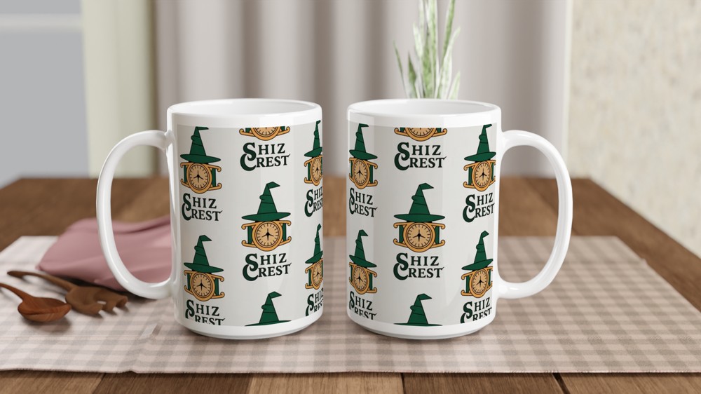 Wicked Mug | Shiz University Crest Pattern | Musical Theatre Gift | Wizard of Oz Theatre Lover Present — view 2