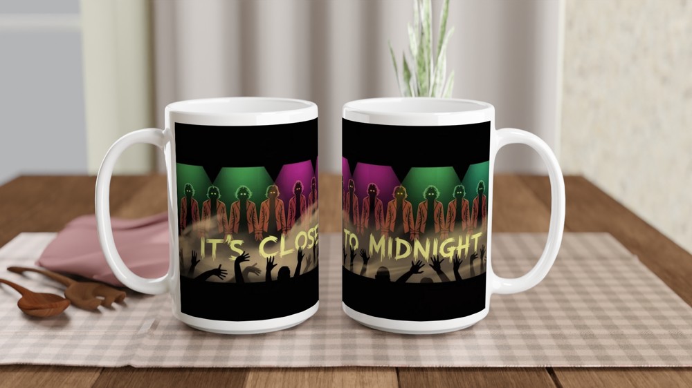 Thriller Mug | 'It's Close to Midnight' Stage Design | Musical Theatre Gift | Present for Dance and Theatre Lovers — view 2