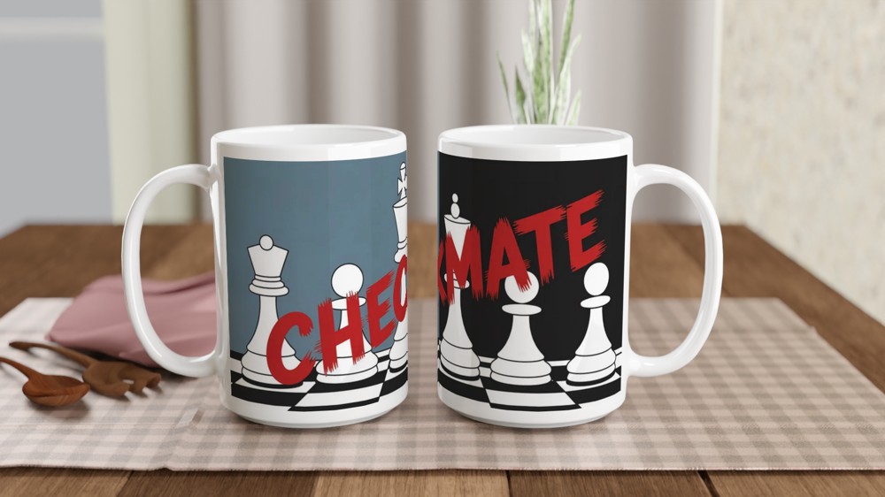 Chess the Musical Mug | Checkmate Quote Gift | Theatre Lover Present | Musical Theatre Birthday Gift — view 2