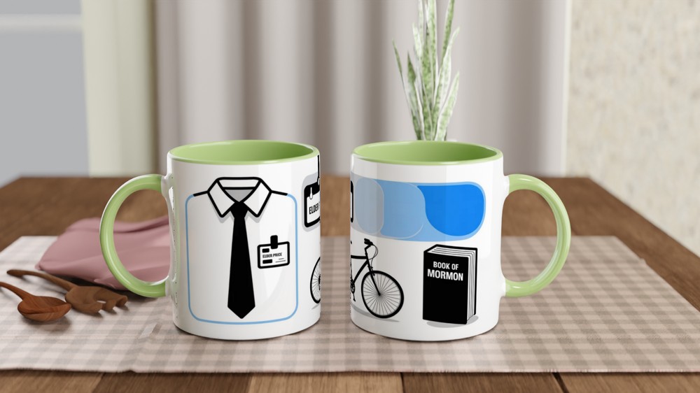 Elder Price Mormon Missionary Mug — view 5